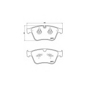Колодки тормозные дисковые для MERCEDES M(W164), R(V251,W251) <b>BREMBO P 50 105</b>
