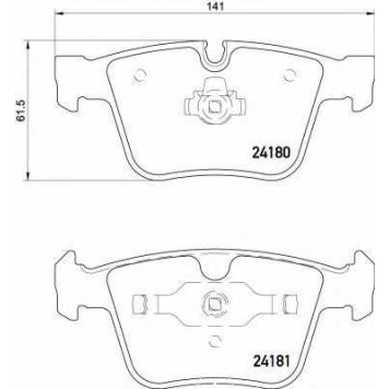 Колодки тормозные дисковые для MERCEDES M(W164), R(V251,W251), S(C216,W221) <b>BREMBO P 50 116</b>