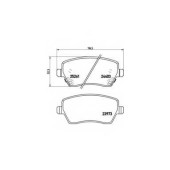 Колодки тормозные дисковые для NISSAN MICRA(K13), NOTE(E12) <b>BREMBO P 56 086</b>