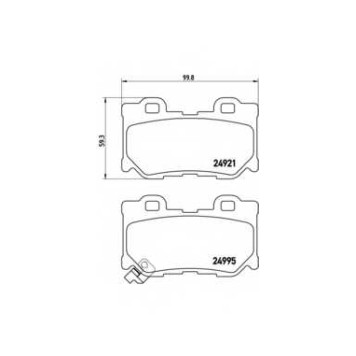 Колодки тормозные дисковые для INFINITI FX, G, M(Y51), M37, Q50, Q60, Q70(Y51), QX70 / NISSAN 370 Z(Z34) <b>BREMBO P 56 095</b>