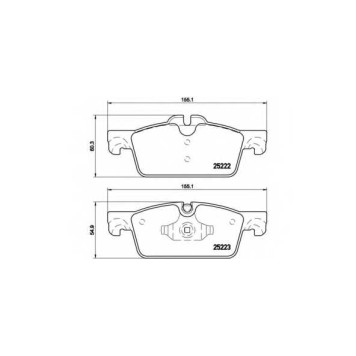 Колодки тормозные дисковые для PEUGEOT 508 <b>BREMBO P 61 112</b>