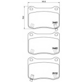 Колодки тормозные дисковые для LEXUS IS(ALE2#,GSE2#,USE2#) <b>BREMBO P 83 134</b>