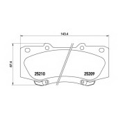 Колодки тормозные дисковые для TOYOTA HILUX(GGN#,KUN#,LAN#,TGN#) <b>BREMBO P 83 140</b>