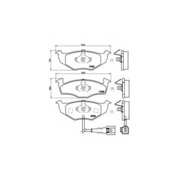 Колодки тормозные дисковые для SKODA FABIA(6Y2,6Y3,6Y5), ROOMSTER(5J) / VW POLO(9N#) <b>BREMBO P 85 071 / 21866</b>