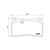 Колодки тормозные дисковые для AUDI A3(8PA), TT(8J3,8J9) <b>BREMBO P 85 116</b>