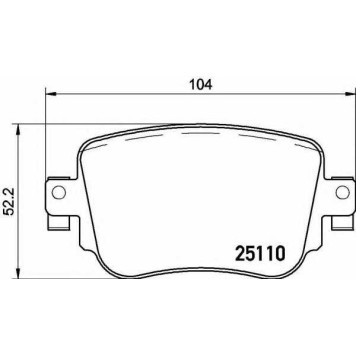 Колодки тормозные дисковые для AUDI A1(8X1,8XA,8XF,8XK) / SKODA OCTAVIA(5E3,5E5) / VW BEETLE(5C1,5C7), CADDY(SAA,SAB,SAH,SAJ) <b>BREMBO P 85 135</b>