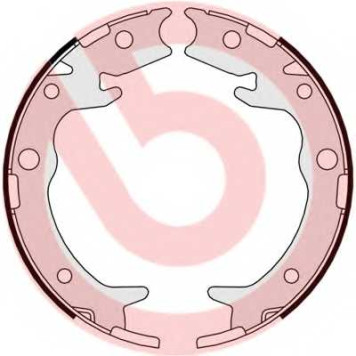 Комплект колодок стояночной тормозной системы BREMBO S 28 516