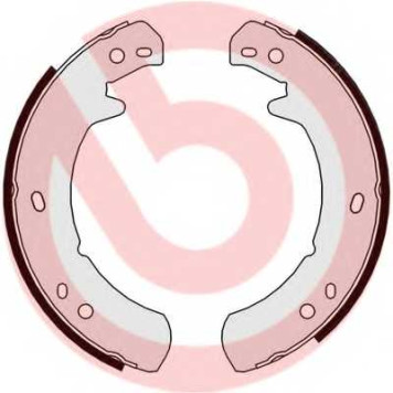 Комплект колодок стояночной тормозной системы BREMBO S 44 507