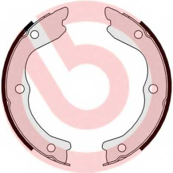 Комплект колодок стояночной тормозной системы BREMBO S 56 543