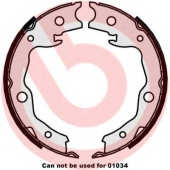 Комплект колодок стояночной тормозной системы BREMBO S 56 545