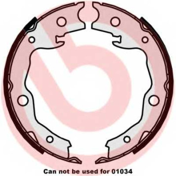 Комплект колодок стояночной тормозной системы BREMBO S 56 545