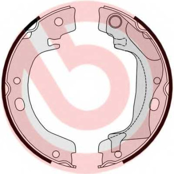 Комплект колодок стояночной тормозной системы BREMBO S 83 560