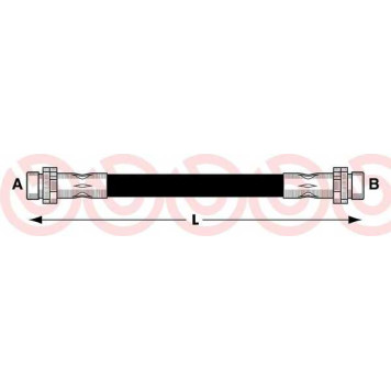 Тормозной шланг BREMBO T 24 048