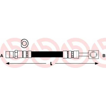 Тормозной шланг BREMBO T 59 009
