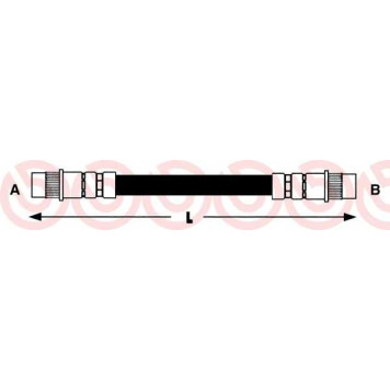 Тормозной шланг BREMBO T 61 037