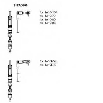 Комплект проводов зажигания BREMI 212AD200