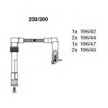 Комплект проводов зажигания BREMI 233/200