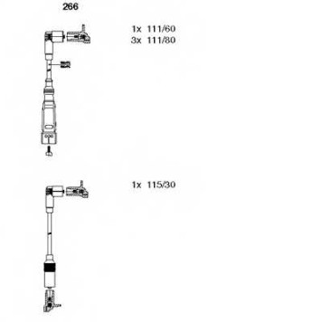 Комплект проводов зажигания BREMI 266