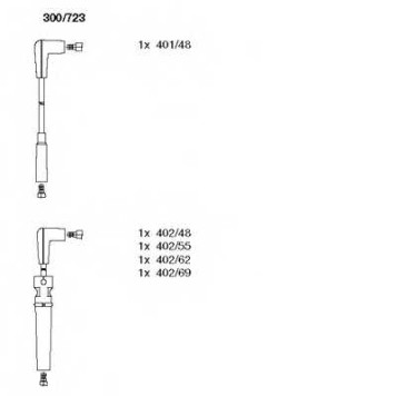Комплект проводов зажигания BREMI 300/723