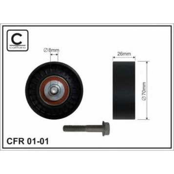 Паразитный / ведущий ролик поликлинового ременя CAFFARO 01-01