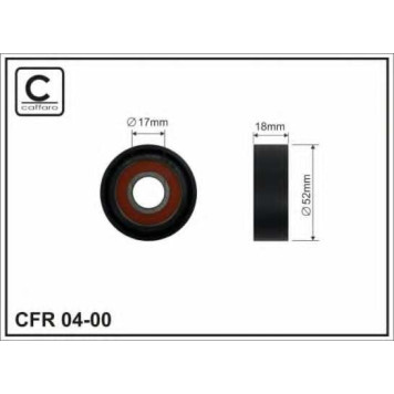 Натяжной ролик поликлинового ременя CAFFARO 04-00