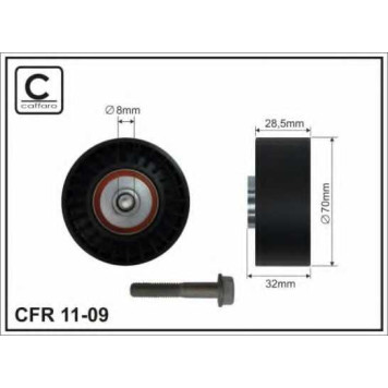 Паразитный / ведущий ролик поликлинового ременя CAFFARO 11-09