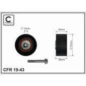 Паразитный / ведущий ролик поликлинового ременя CAFFARO 19-43