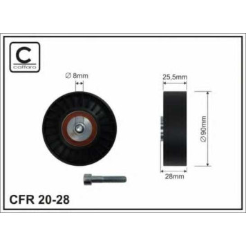 Паразитный / ведущий ролик поликлинового ременя CAFFARO 20-28