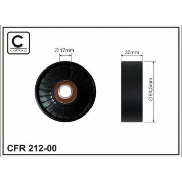 Паразитный / ведущий ролик поликлинового ременя CAFFARO 212-00