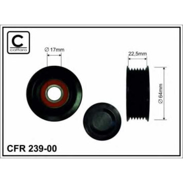 Паразитный / ведущий ролик поликлинового ременя CAFFARO 239-00