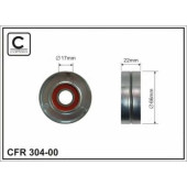 Натяжной ролик поликлинового ременя CAFFARO 304-00