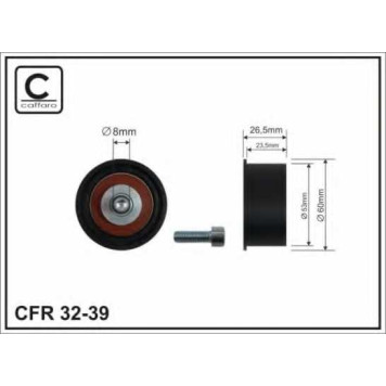 Паразитный / ведущий ролик зубчатого ремня CAFFARO 32-39