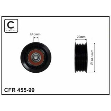 Паразитный / ведущий ролик поликлинового ременя CAFFARO 455-99