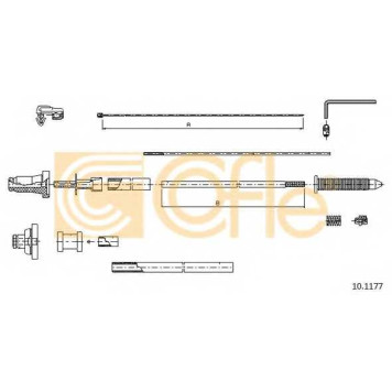 Тросик газа COFLE 92.10.1177 / 10.1177
