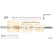 Тросик газа COFLE 92.10.1178 / 10.1178