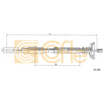 Трос управления сцеплением COFLE 92.10.340 / 10.340