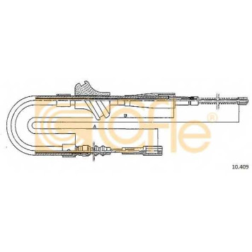 Трос стояночной тормозной системы COFLE 92.10.409 / 10.409