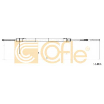 Трос стояночной тормозной системы COFLE 92.10.4136 / 10.4136