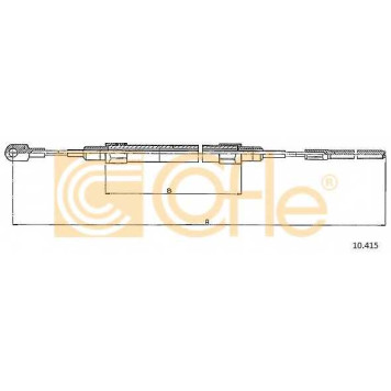 Трос стояночной тормозной системы COFLE 92.10.415 / 10.415