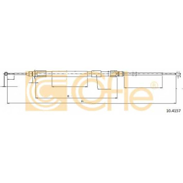 Трос стояночной тормозной системы COFLE 92.10.4157 / 10.4157