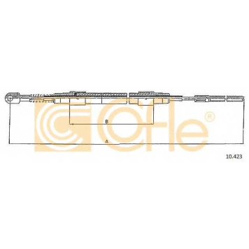 Трос стояночной тормозной системы COFLE 92.10.423 / 10.423