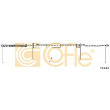 Трос стояночной тормозной системы COFLE 92.10.4264 / 10.4264