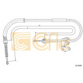 Трос стояночной тормозной системы COFLE 92.10.4300 / 10.4300