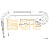 Трос стояночной тормозной системы COFLE 92.10.4305 / 10.4305