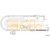 Трос стояночной тормозной системы COFLE 92.10.4510 / 10.4510