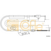 Трос стояночной тормозной системы COFLE 92.10.4511 / 10.4511