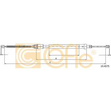 Трос стояночной тормозной системы COFLE 92.10.4575 / 10.4575