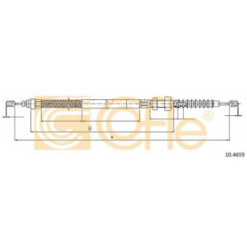 Трос стояночной тормозной системы COFLE 92.10.4659 / 10.4659
