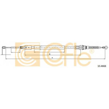 Трос стояночной тормозной системы COFLE 92.10.4668 / 10.4668