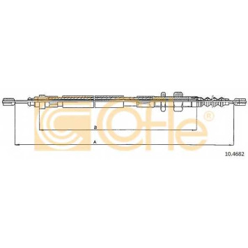Трос стояночной тормозной системы COFLE 92.10.4682 / 10.4682